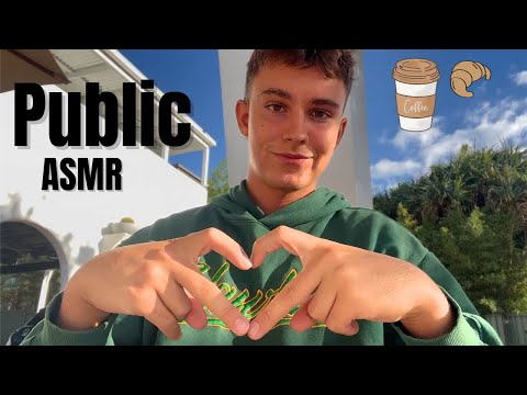 PUBLIC ASMR | Up-Close Camera Tapping/Scratching, Scurrying, Hand Sounds - LOFI