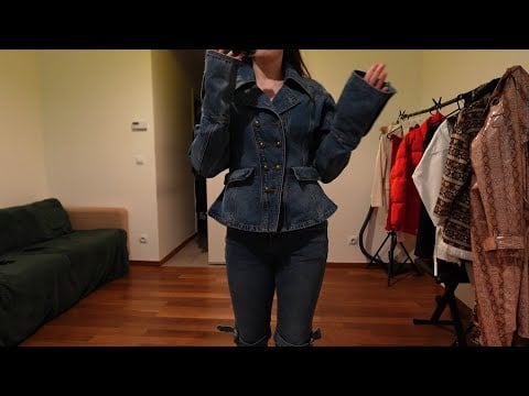 ASMR try on haul video Autumn clothes