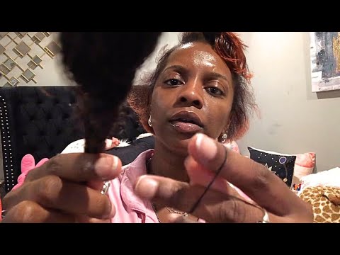 ASMR Big Sis HAIRPLAY RP 💆🏾‍♀️💤