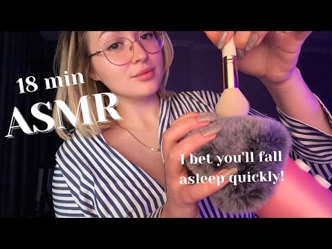 💤 ASMR Microphone Scratching and Gentle Whispering (18 MIN) Helps You Fall Asleep Quickly and Relax🤩
