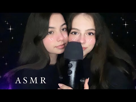 АСМР С ПОДРУГОЙ 🙇🏻‍♀️ / Массаж личика / Неразборчивый шёпот / Звуки рта 🌸