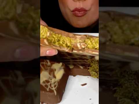 DUBAI CHOCOLATE ASMR #pistachio #chocolate #food