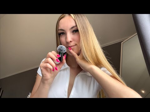 trying ASMR for the first time with the mini mic (german/deutsch)