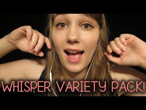 ASMR Whisper Variety Pack! Rawr, Ramble, Left Side / Right Side, Sk