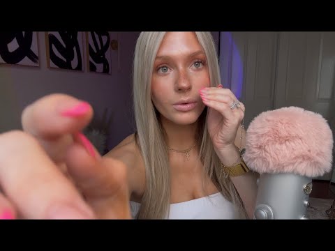 ASMR Repeating Your Favorite Trigger Words From Me/ Mic Fluffs (not 1, not 2, but 3/ Lips Lined)