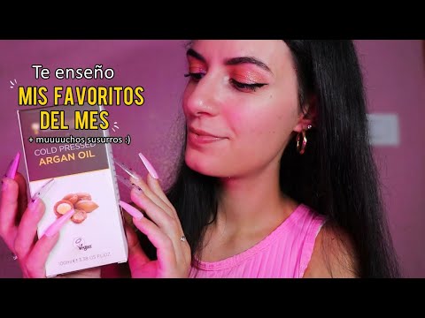 ASMR español MIS FAVORITOS DEL MES 💗 (susurros cosquillosos)