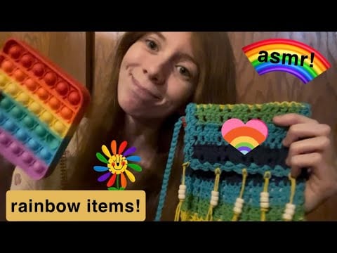 asmr rainbow triggers! (lofi)
