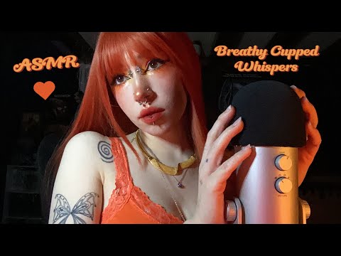 Breathy Cupped Whispering ASMR | Rambling, Tapping, Hand Sounds