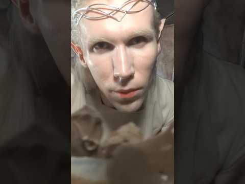 Painting Your Face with Clay ASMR #shorts