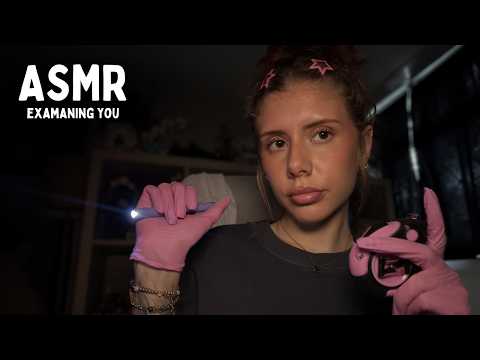 ASMR whispered ear and eye exam 💆‍♀️ (gloves, light triggers, personal attention)