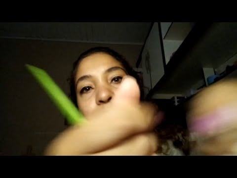 ASMR Cabeleireira fazendo seu Botox Capilar (shampoo, enxague, aplicação Botox, secador e chapinha)