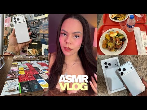 ASMR VLOG 🎧✨ COMPREI MEU iPHONE 17 PRO MAX! | Reforma do Estúdio, Shopping & Bastidores