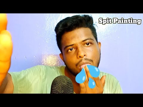 ASMR Fast And Aggressive Spit Painting On Your Face 👅