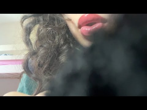 ASMR your curly hair routine in 4 minutes