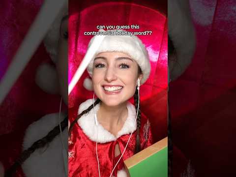 do you like this controversial holiday word?? #asmr #guesstheword #christmas