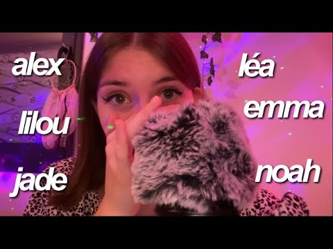 ASMR : je chuchote vos prénoms