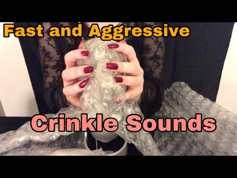 ASMR- LOUD Crinkle Sounds - fast/aggressive - No talking. Part 2