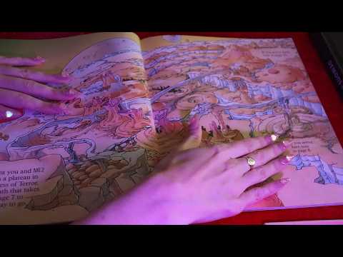 ASMR Tracing and Flipping Through Books