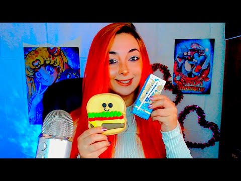 ASMR | MUKBANG COMIENDO GALLETA EN FORMA DE HAMBURGUESA 🍔