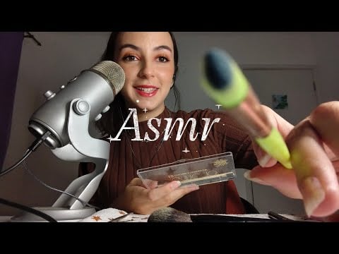 ASMR TE MAQUIANDO PARA DORMIR! 💋