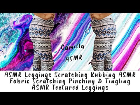 ASMR Leggings Scratching Rubbing ASMR Fabric Scratching Pinching & Tingling  ASMR Textured Leggings