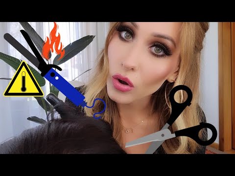 ASMR Rude Hairdresser RUINS Your Hair 🫣✨️