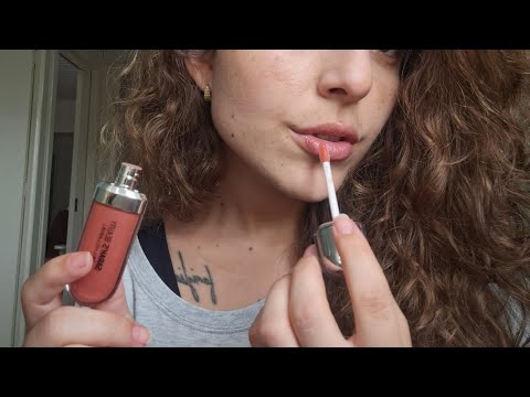 asmr caseirinho| conversa, sussurros, sons de mãos e boca, me maquiando 