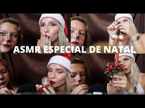 ASMR ESPECIAL DE NATAL MAMAE NOEL E RENA DE NATAL -  Bruna ASMR