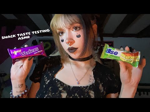 Snack Taste Testing ASMR | Mukbang, Eating Sounds, Scratching, Rambling, Whispering