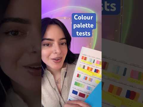 Colour palette test ✨(P1) #asmr #asmrvideos #asmrsleep