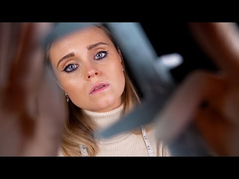 ASMR | MEASURING your face because why not? (no talking)