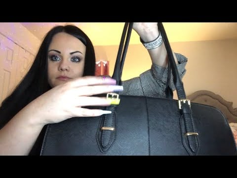 What’s in my work bag? (Whispering & fast tapping)