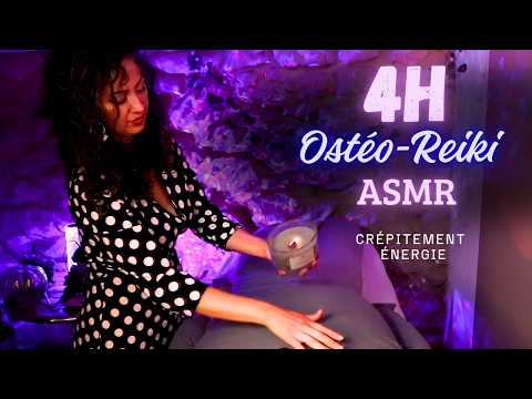 4H D’OSTÉO-REIKI ASMR 🧠 Crépitements & Énergie | Pour Faire Fondre Ton Cerveau 😴✨