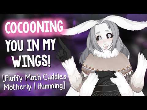 Motherly Moth Squeezes You in Her Fluffy Wings [Keeping you Warm | Humming & Finger Fluttering ASMR]