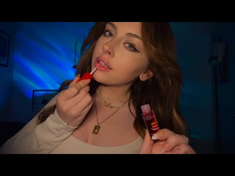 Lipgloss Application ASMR 💋 *Face Kisses* *Mouth Sounds* *Close-Up Mic Sounds*