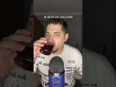 ASMR Français : DÉGUSTATION ŞALGAM ÉPICÉ | #asmr #degustation #boisson #şalgam #shorts