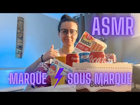 ASMR | MARQUE VS SOUS MARQUE AVEC MON FRÈRE ❤️