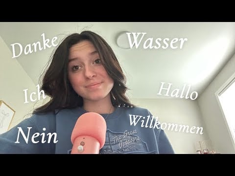 ASMR~ TEACHING YOU GERMAN 🇩🇪🗣️ (Cupped Whispers) 