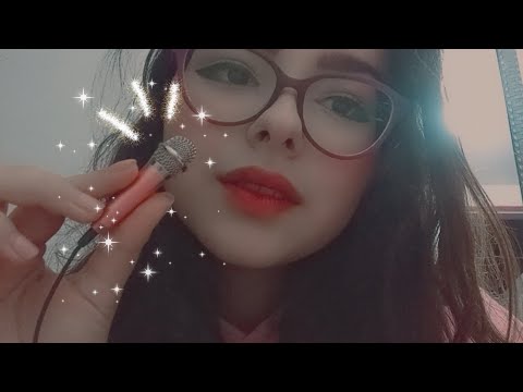 ASMR COM MINI MIC 😴 MOUTH SONDS, PINCEL, ARRANHANDO O MICROFONE