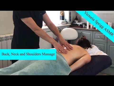 ASMR Aromatherapy Back, Neck and Shoulders Massage with Victoria and Katie | 1 of 5