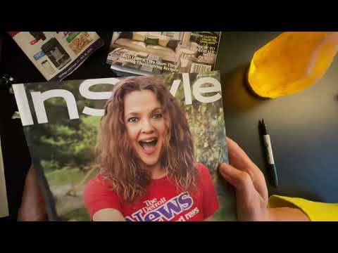 ASMR Rummaging Through Magazines 