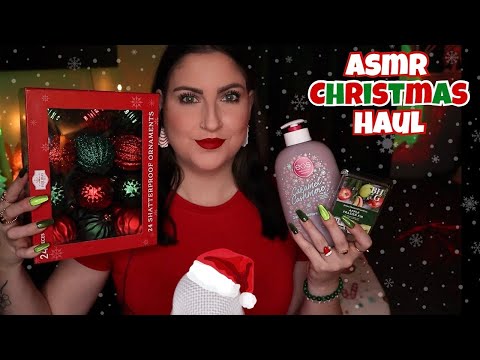 ASMR Walmart Christmas Haul 🎄Cardboard Sounds, Gentle Tapping/Scratching 