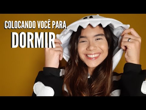 ASMR BINAURAL: COLOCANDO VOCÊ PARA DORMIR - Sussurros, Escova de Cabelo e Sons de Boca