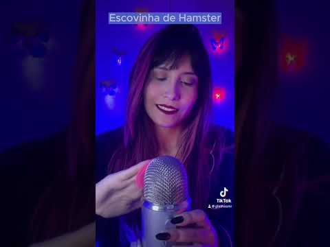Escovinha de hamster #asmr #relax #tingles #mouthsounds