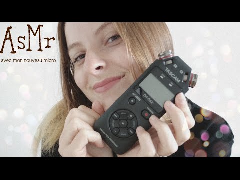 ASMR FR🌙 Je t'endors avec mon nouveau micro🎤 (Tascam)