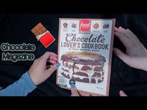 ASMR magazine Page Turning flip chocolate 🍫 😋 Flipping Page Turning Whisper 