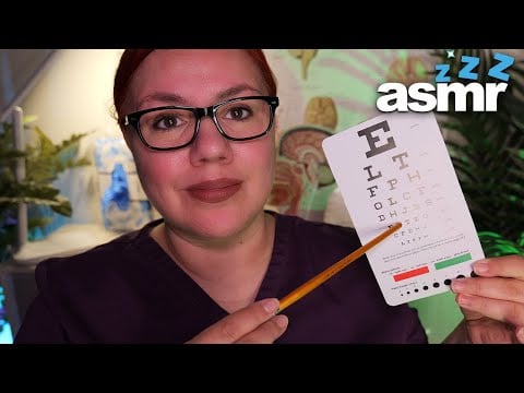 ASMR Full MEDICAL Exam: Cranial Nerve Exam, Vision & Vitals Roleplay