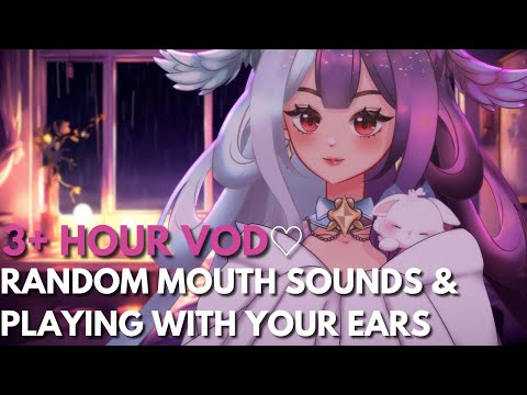 ASMR random mouth sounds and ear triggers! (Binaural) (3DIO)