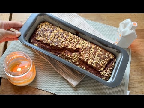 ASMR Baking Chickpea-Flour Banana Bread 💛