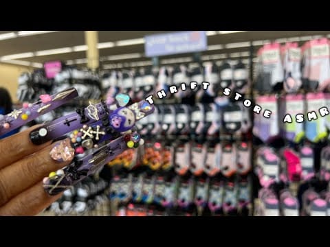 PUBLIC ASMR IN A THRIFT STORE | Chit Chat, Camera Tapping, Price Check, Lofi, Tapping, Scratching